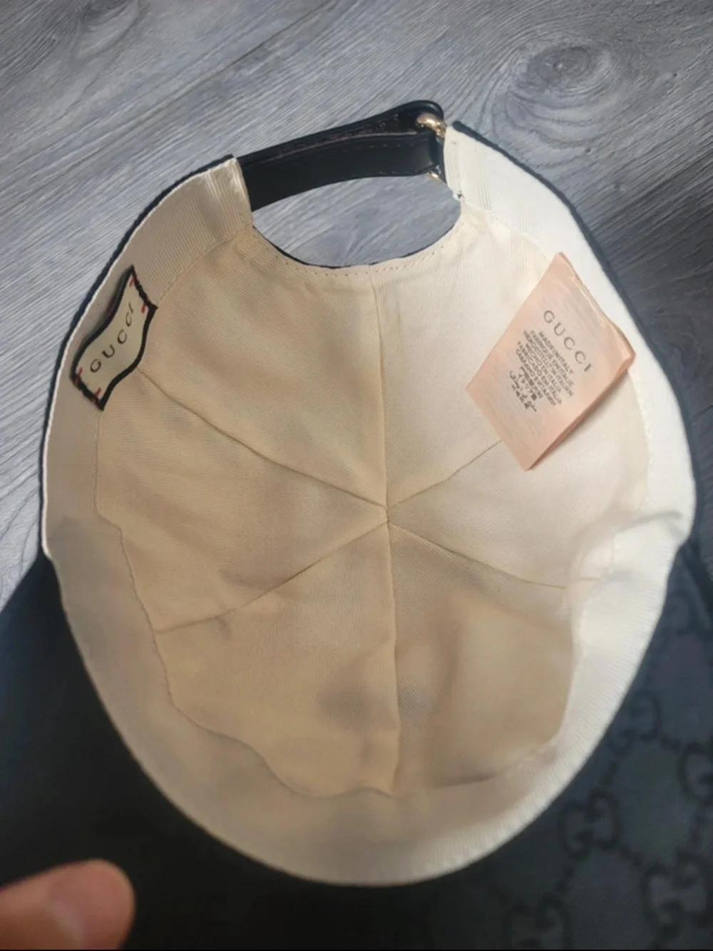 Gucci Black GG Monogram Baseball Cap
